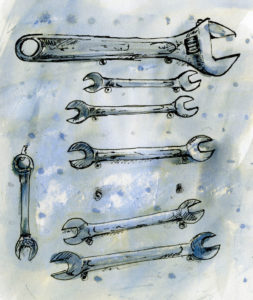 spanners pen and quink