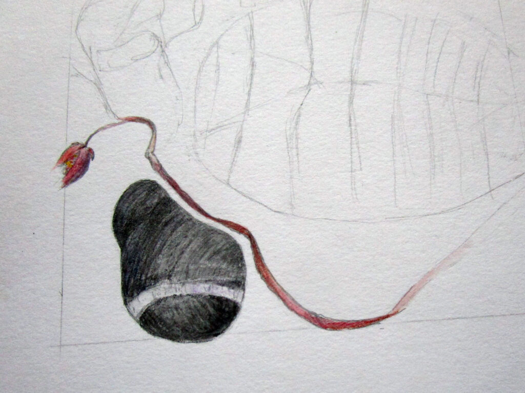 stones water soluble pencil and crayon