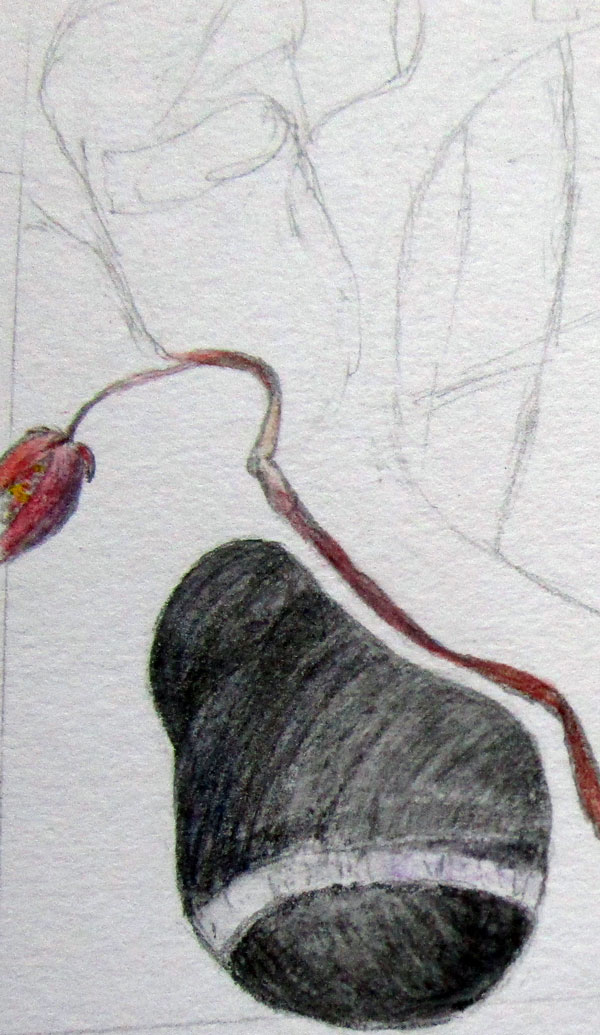 stones water soluble pencil and crayon